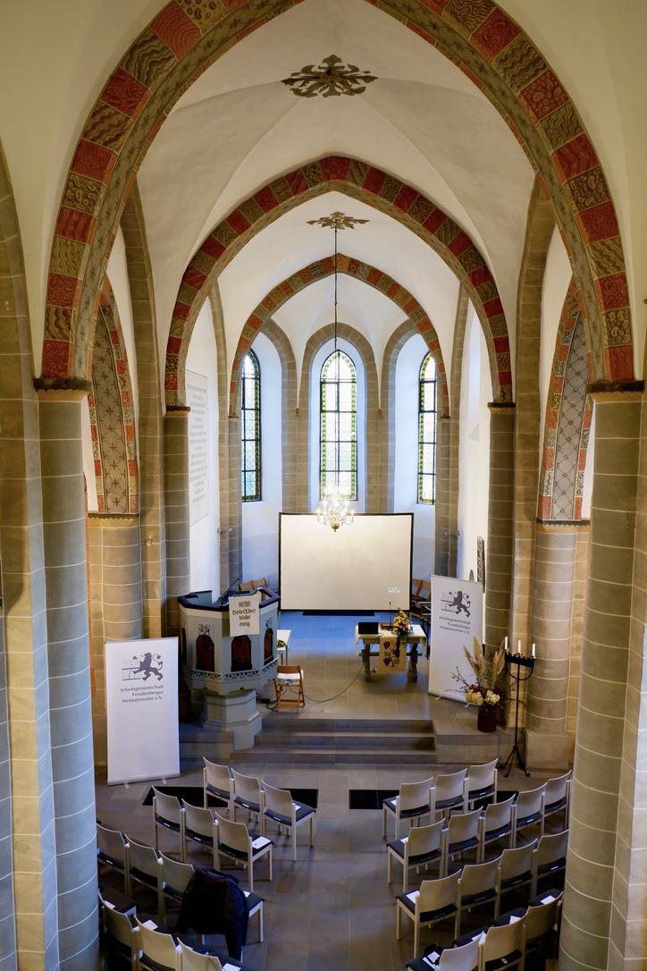 Blick von der Bühne kurz vor Beginn der Veranstaltung